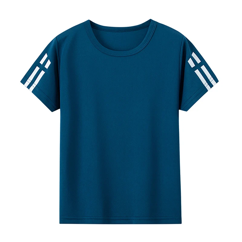 2/4-teiliger Sommer-Kinder-Mehrfarben-Kombination, schnell trocknender Sportanzug, kurzärmeliges T-Shirt für Jungen und Mädchen, vielseitige Shorts – Detail 16
