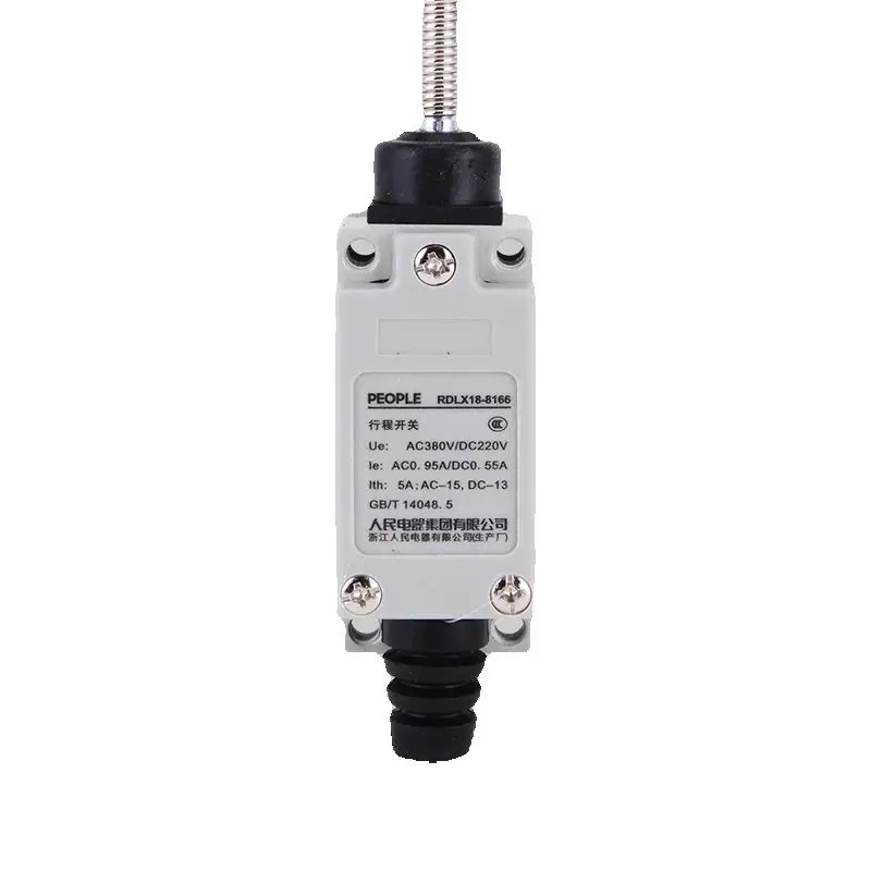 People Electric RDLX18 Limit Switch – Roller Lever Type, IP65 Waterproof, Industrial Position Control Micro Switch
