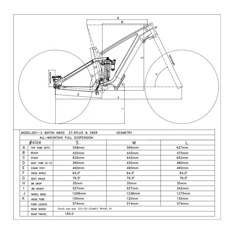 Karbon EMTB Carbon Fiber Frame Bafang M510 M560 M600 Mid Motor Hidden Down Tube Battery Ebike Full Suspension AM 29ER Frame