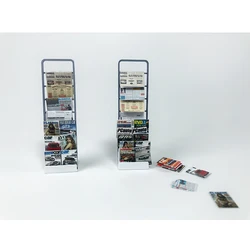 Rapid Model 1/18 Model Car Diorama Garage Simulation Scene Decoration 3D Printing Magazine Rack Including Newspapers