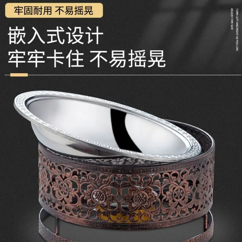 Stainless Steel Stove Commercial Hotpot Home Restaurant Dry Pot Dormitory Solid Alcohol Pot Kitchen Accessories Cookware
