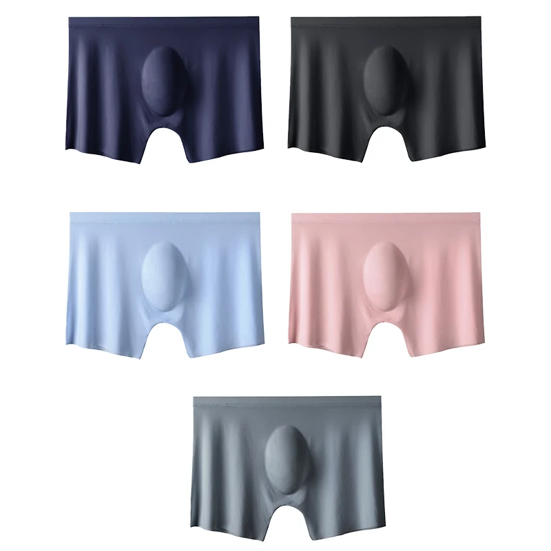 1 Pc Mens Boxer Shorts Ice Silk Men Panties Seamless Summer Ultra-thin Breathable Boxer Briefs Men\'s Underwears Underpants