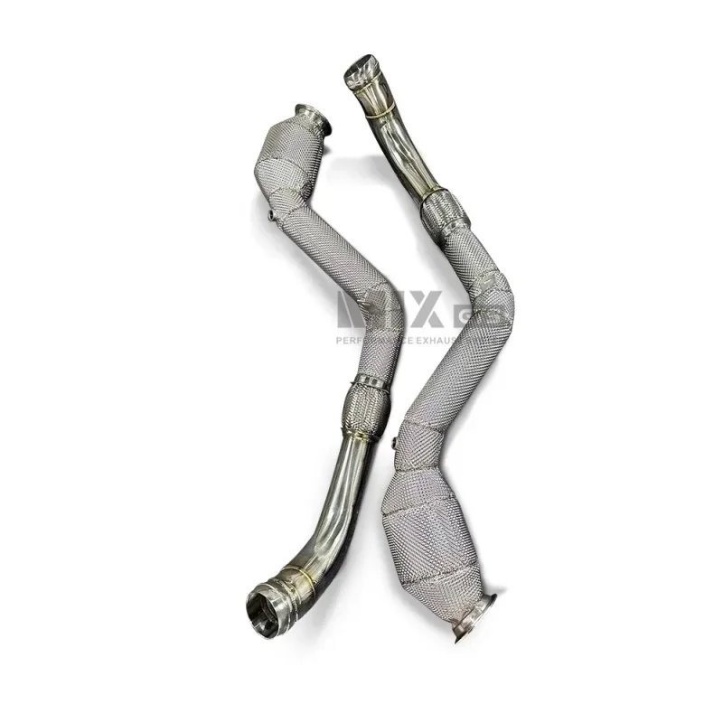 

Stainless Steel High Flow Exhaust Downpipe for Bentley Flying Spur W12 6.0T 2019-Head Section Exhaust Pipe, Exhaust Modification