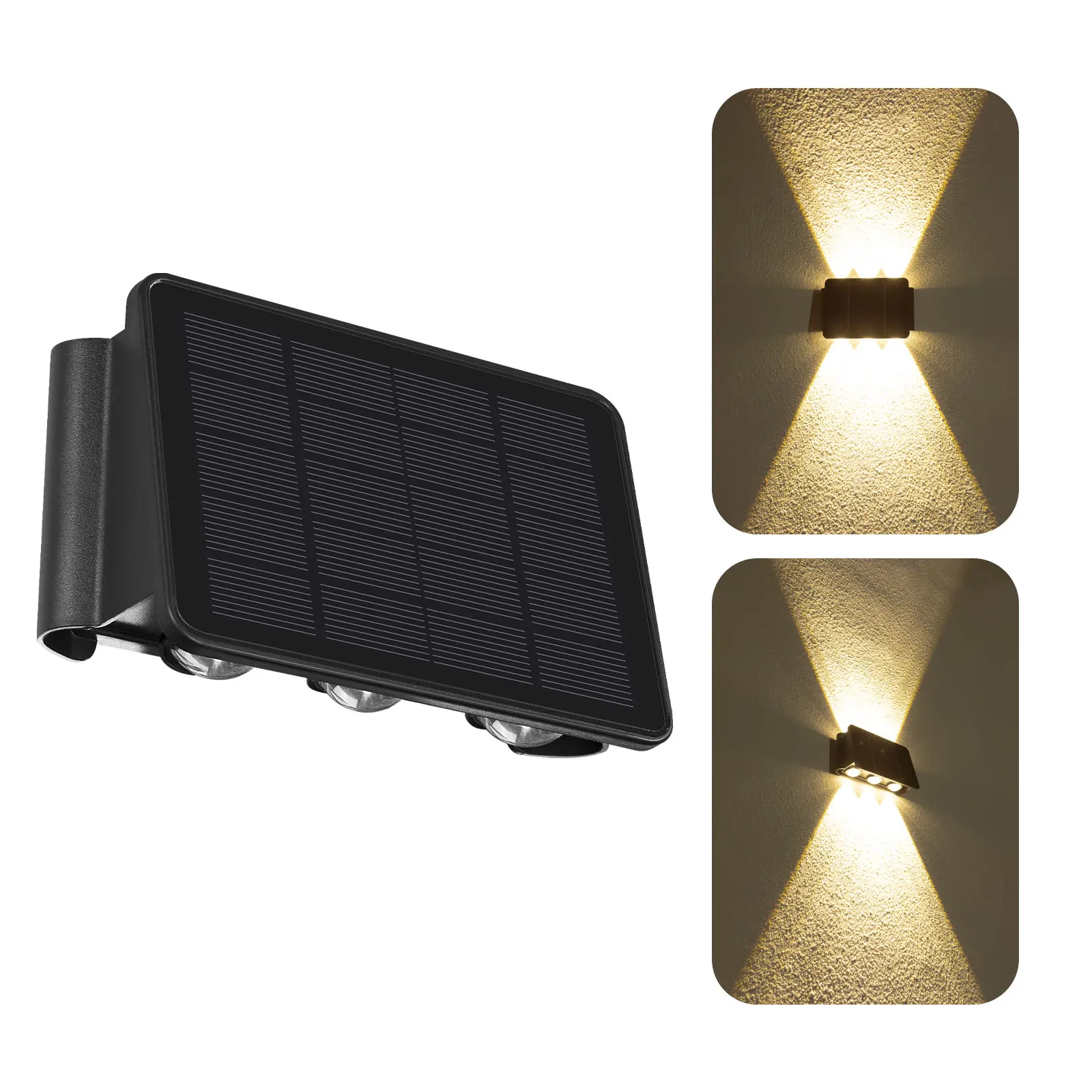 Outdoor Solar Lights Wall Washer Led Light Up Down Waterproof Outdoor Lighting Wall Garden Decoration Lamp