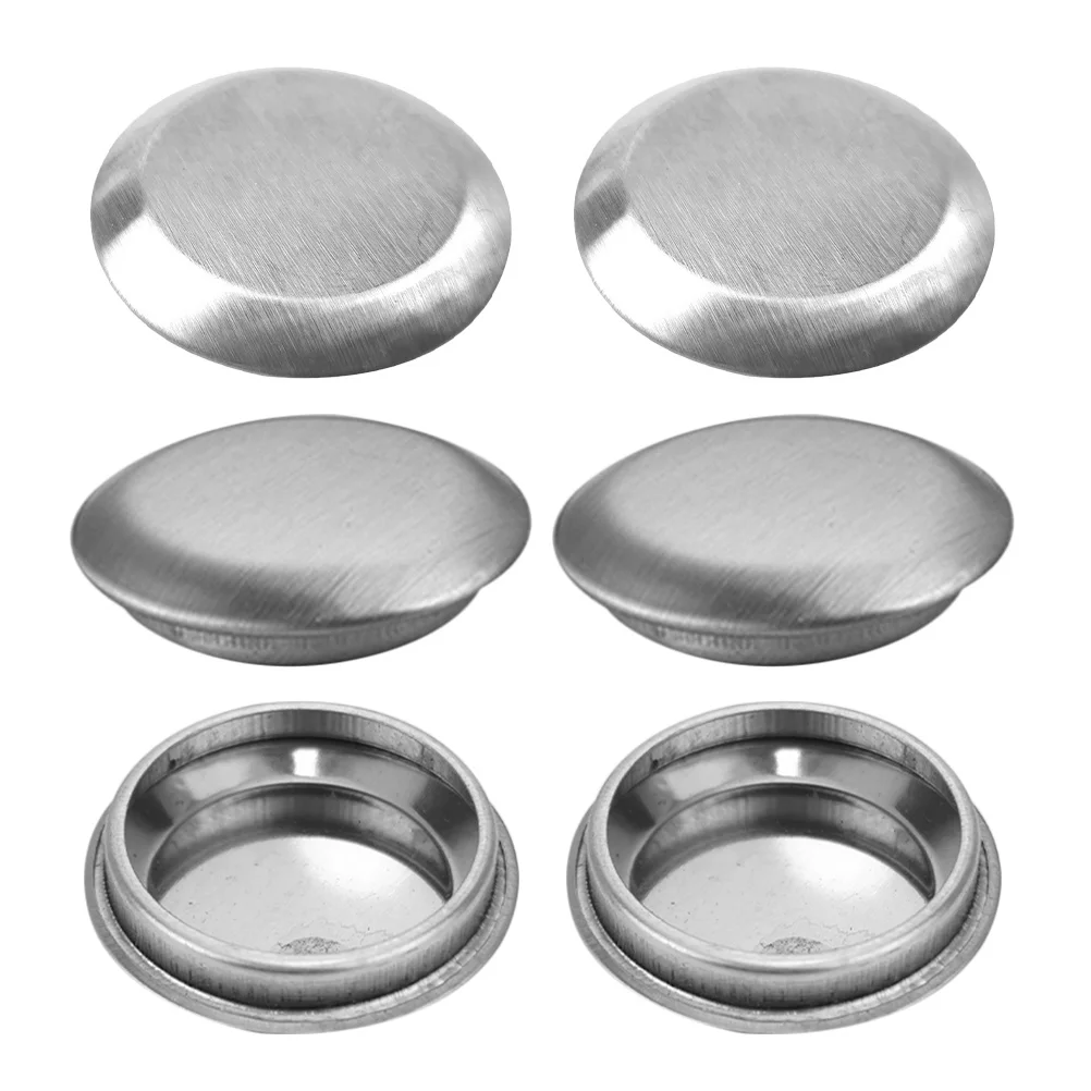6Pcs Stainless Steel Sink Hole Covers Classic Design Metal Sink Hole Cover for Home Hotel Restaurant Application