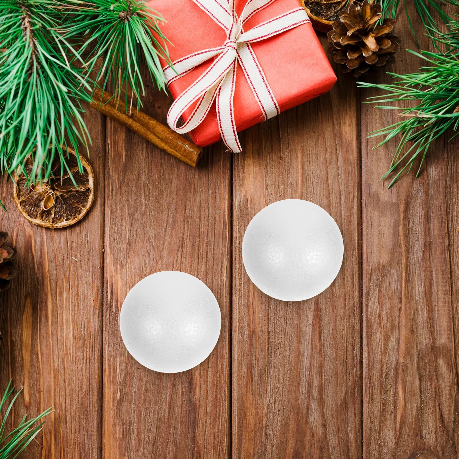 

15 Pcs White Polystyrene Balls Solid Round Spheres for DIY Craft Wedding Party Decorations Christmas Foam Balls