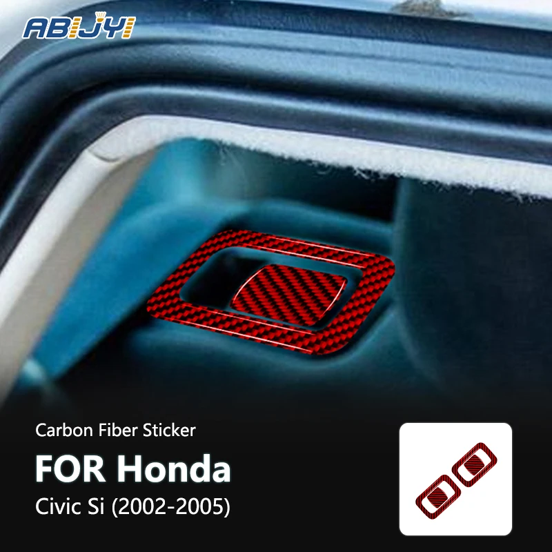 

For Honda Civic Si 2002 2003 2004 2005 Carbon Fiber Interior Car Rear Seat Folding Decoration Sticker Decal