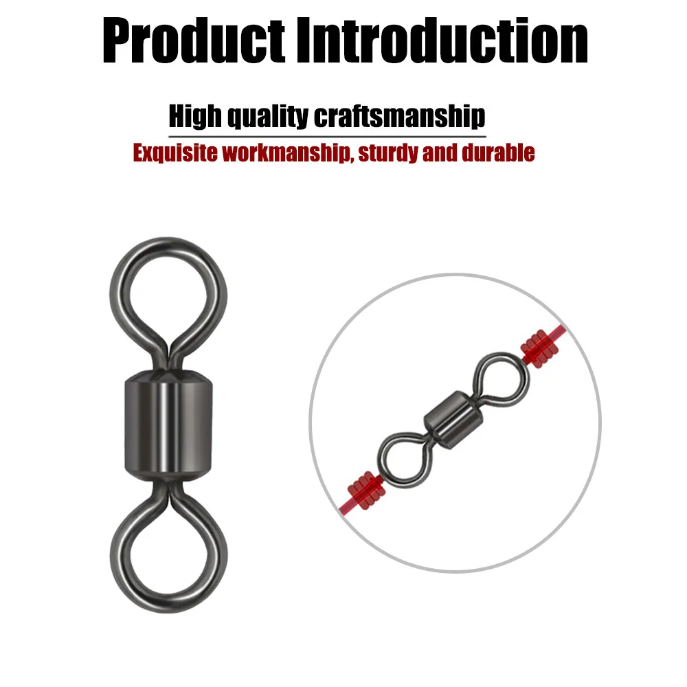 Swivels for Fishing Sale Hook Loop Carp Fishing Equipment Accessories Spinner Rig Carp Goods Lures Hooks Tools Connector Sports image 4