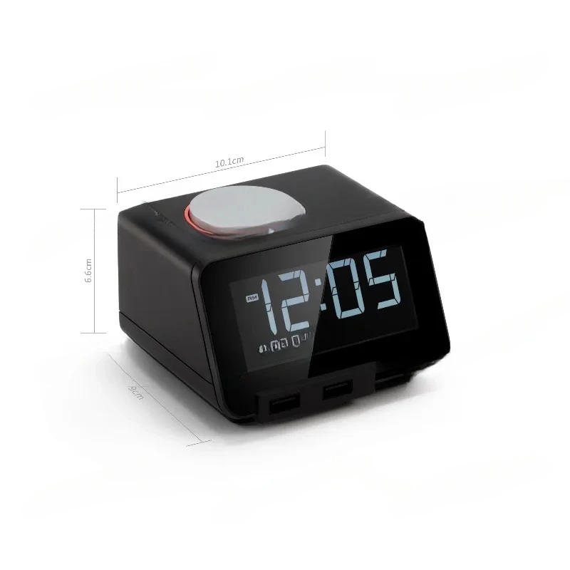 Clock, Super Loud Student Deaf , Silent Vibration, Wake-Up Artifact, Small Audio Alarm
