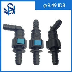 Auto Car Combustível Linha Mangueira Acoplador, Quick Release Connector, Carburador Parte Set, alta qualidade, venda quente, 9.49 ID8