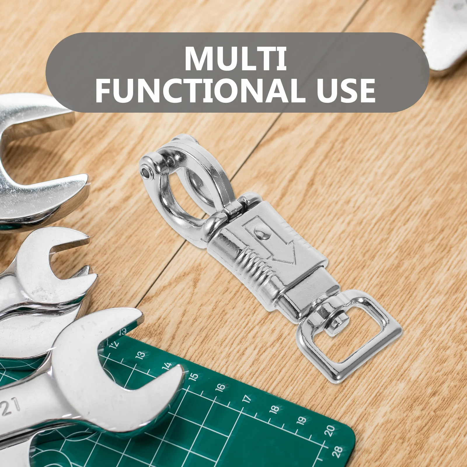Affidabile gancio equestre con design a molla, scatto a sgancio rapido per accessori per equitazione, supporto per sella, attrezzatura da esterno