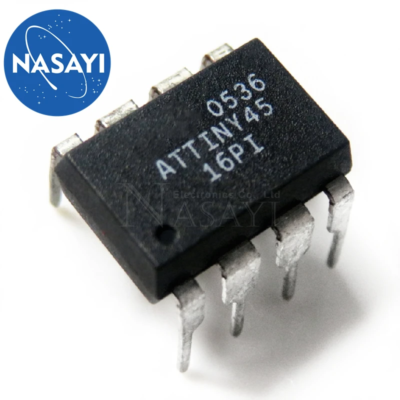 10pcs/lot ATTINY45-20PU ATTINY45-16PI ATTINY45 DIP-8 In Stock