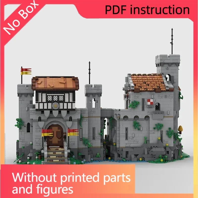 

Рождественская средневековая военная крепость, модульный замок, кирпичи, замок рыцаря, военные крепость, блоки, средневековая архитектура GI