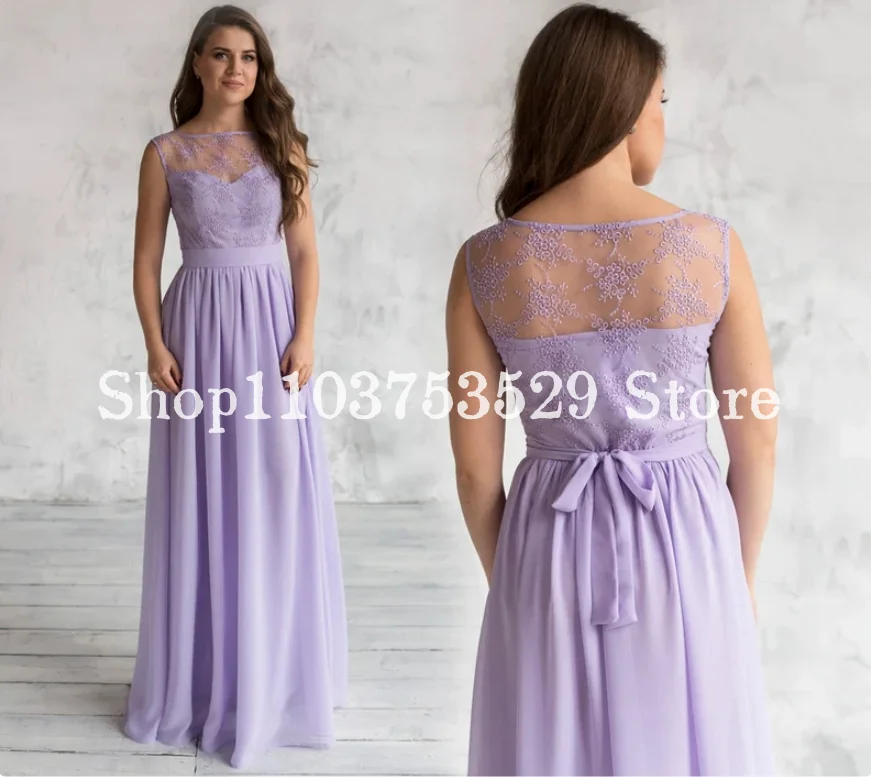 

Elegant Mother of the Bride Dress Purple Sleeveless Tulle Lace Applique Long Formal Occasion Customised wedding party dress