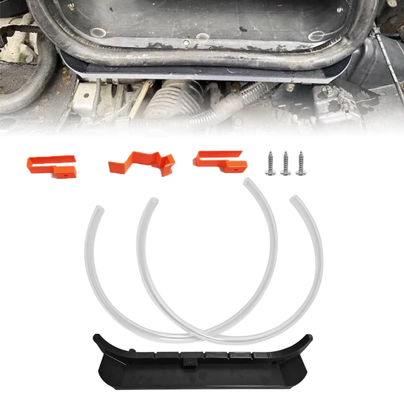 

1set Bonnet Vent Water Deflector Kits With Pipe And Screw For Fiat Ducato Peugeot Boxer Citroen Relay For RV Caravan Accessories