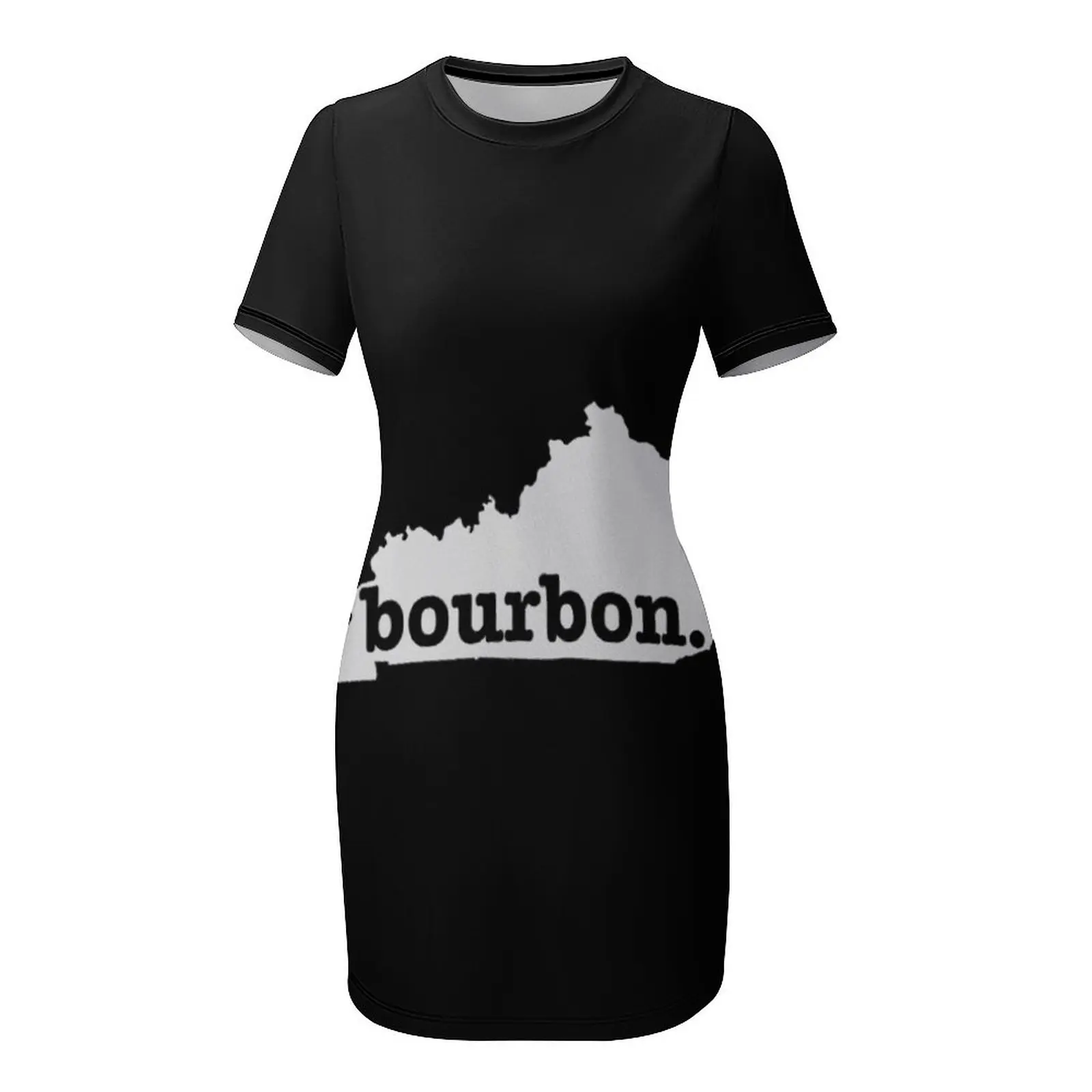 เสื้อยืด Kentucky Bourbon เดรสแขนสั้นของผู้หญิงชุดเดรสหรู