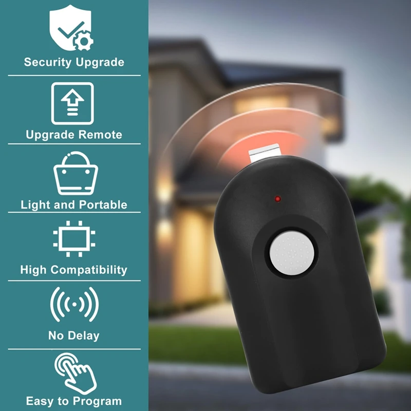 2 pezzi per telecomando per apriporta garage Intellicode Genie, ACSCTG tipo 1 GIT-1 390MHZ universale