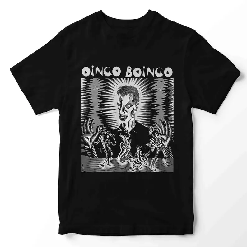 Oingo Boingo Tshirt Heren Katoenen T-Shirt O-hals T-Shirts Korte Mouw Kleding Grote Maat