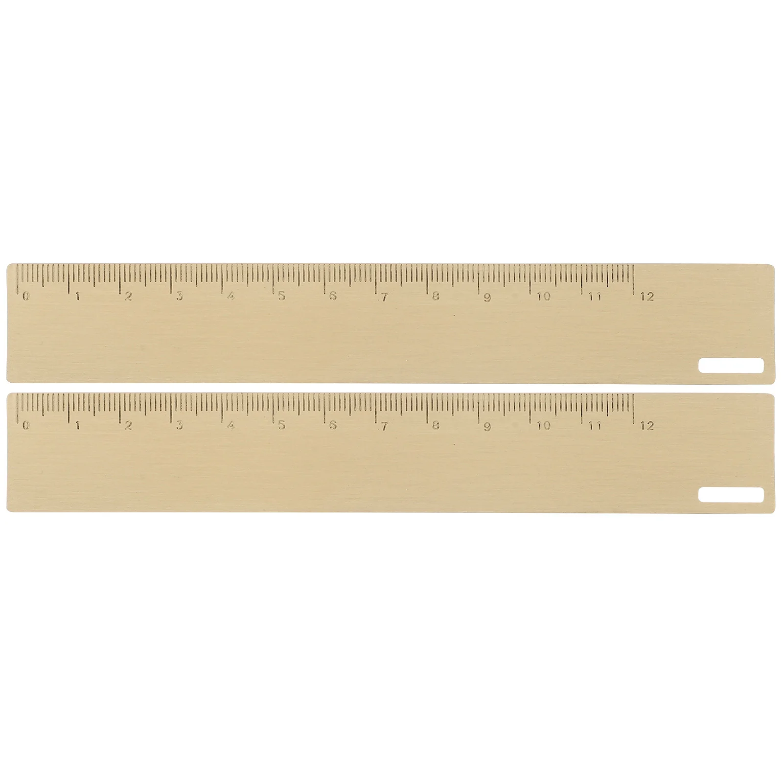 2 قطعة مسطرة مرجعية محمولة مسطرة قياس معدنية لرسم الرياضيات دراسة حافة مستقيمة خفيفة الوزن للفصول المكتبية
