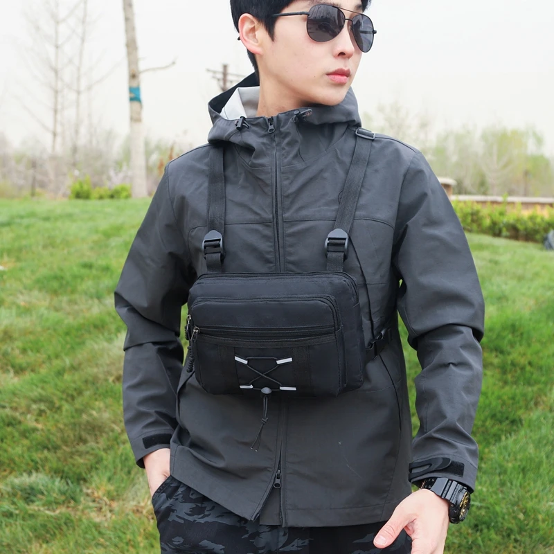 

Functionality Tactical Chest Rig Bag Fashion Vest Hip-hop Streetwear Bags Unisex Waist packs Outdoors Movement New Men Chest Bag