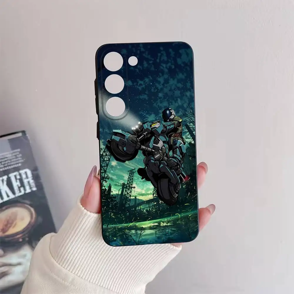 R-robotech – coque de téléphone Macross, étui noir souple pour Samsung Galaxy A73,72,51,53,52,71,22,5G, Note,J7,8,9