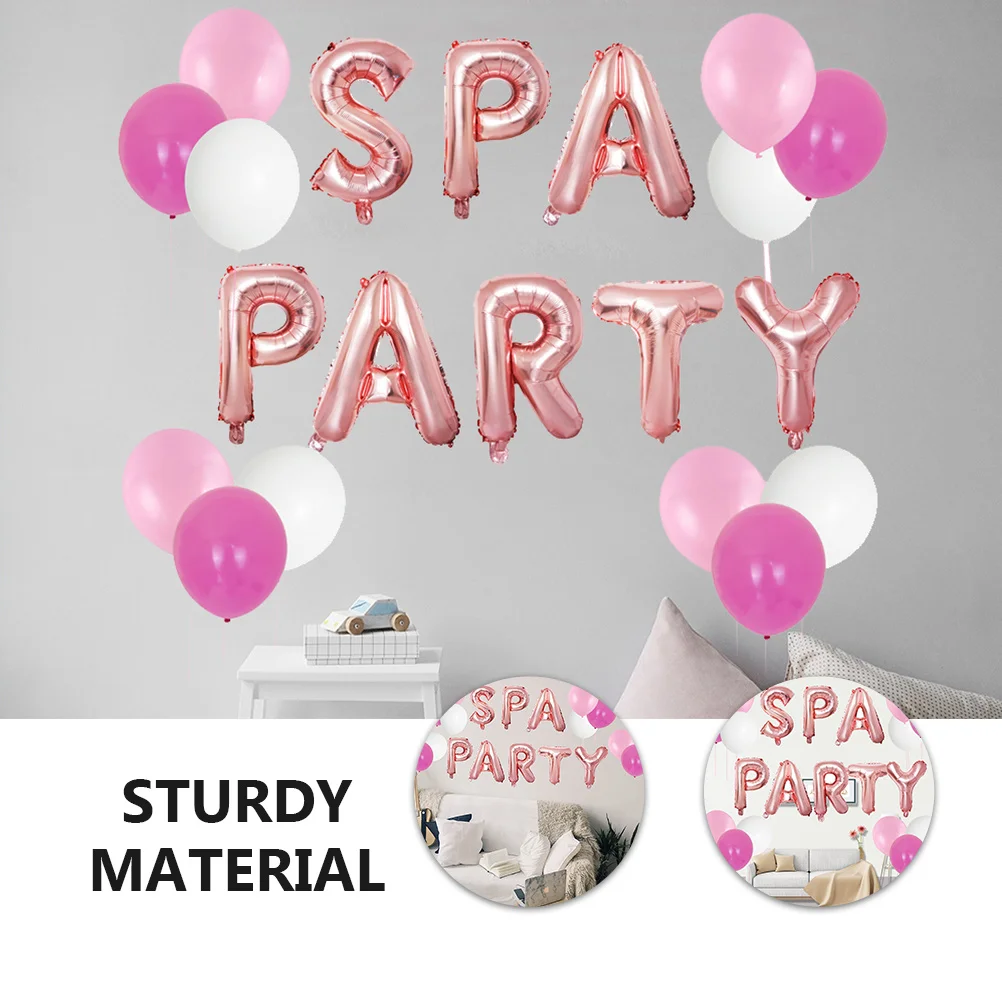 

1Set Party Balloon Set Letters 20 Pieces Assorted Colors Latex Balloons Birthday Celebration Decoration