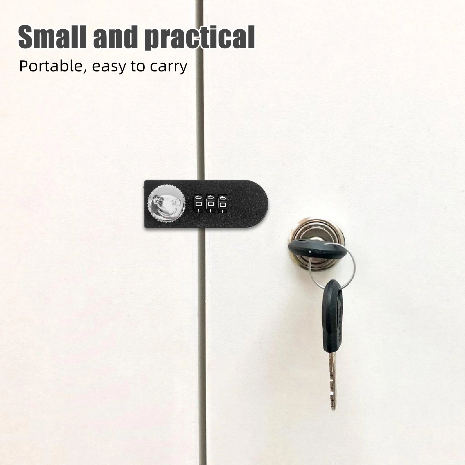 

2pcs Combination Lock Keyless Security For Drawer Cabinet Door Password Locks Home Office Sturdy Abs Alloy Easy Install No Tools