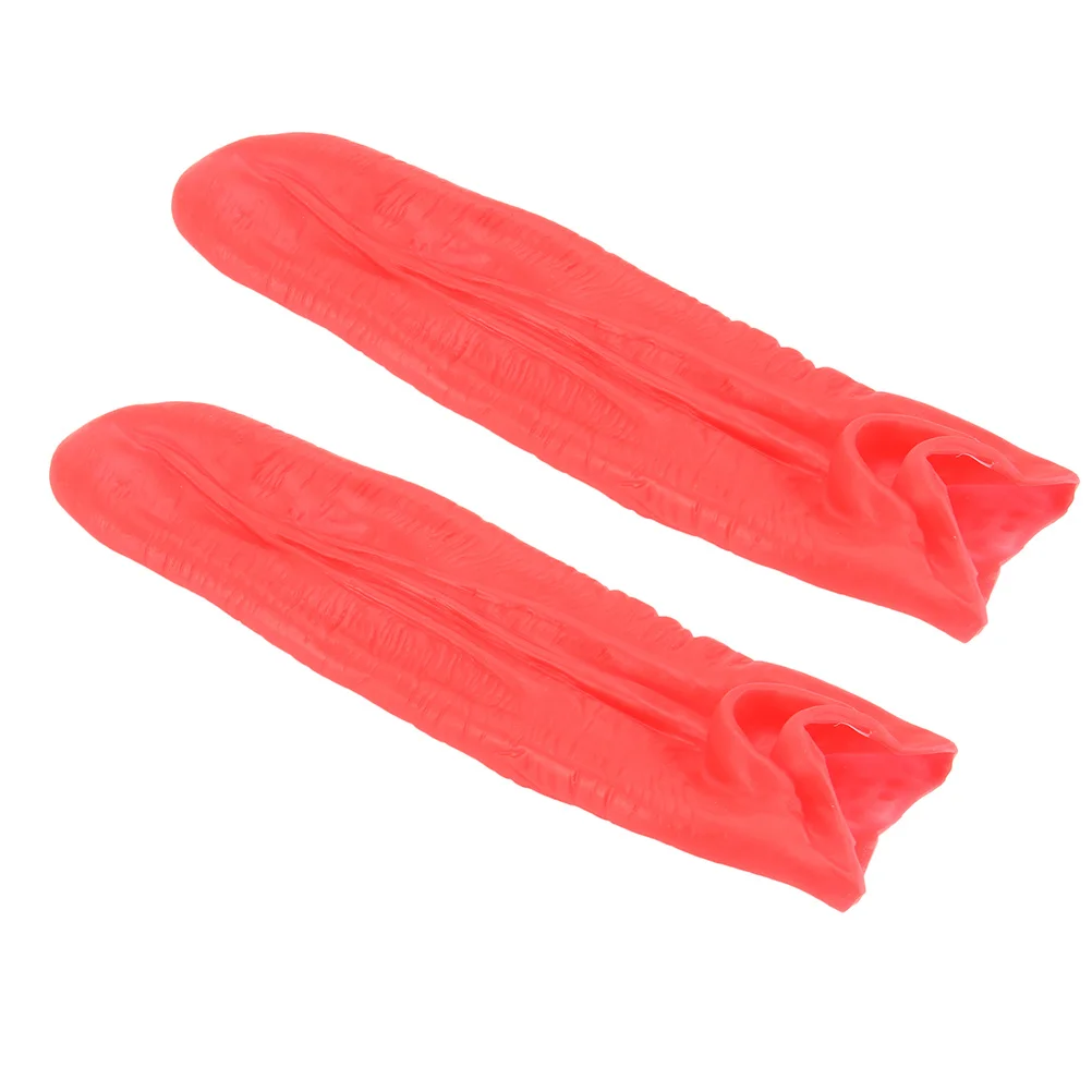 

2Pcs Halloween Red Long Tongue Props Artificial Festival Cosplay Scary Party Decoration Tongue Prop Festival Cosplay Prop