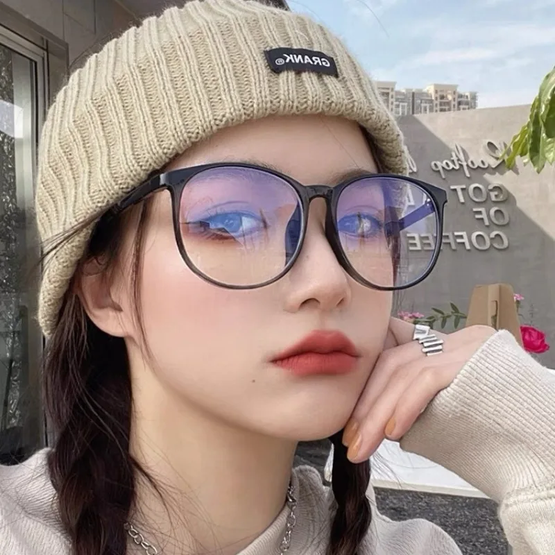 2/3/4pcs Unisex Blue Light Blocking Glasses, Transparent Frame with Replaceable Lenses.
