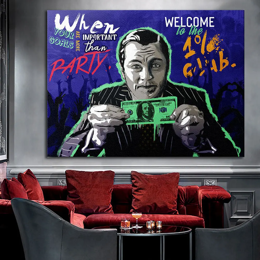 Motivational Welcome To The 1Club Canvas Painting Pop Art Poster Print Home Decor Wall Art Picture For Living Room Frameless