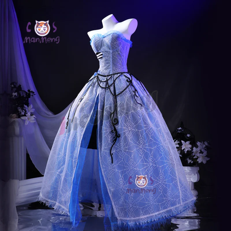 

Corpse Victoria Everglot Bride Cosplay Monster Cos High Costume 2025 New Women Wedding Dress Long Headwear Prop Halloween set