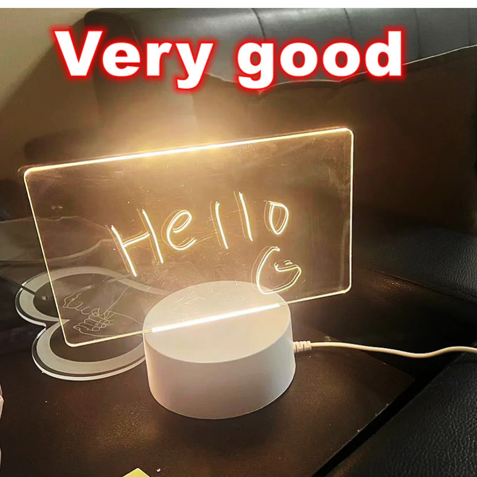 Romantic Love 3D Acrylic Led Lamp for Home Night Light Table Lamp Birthday Party Decor Valentine's Day Bedside Lamp Super Size