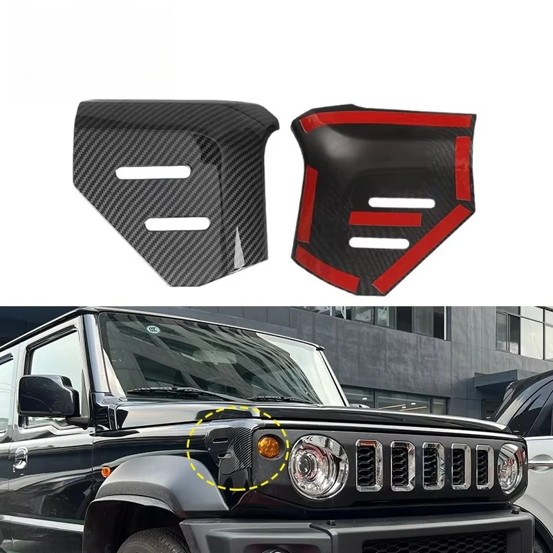 2PCS ABS Black Front Bumper Corner Guard Cover for JB64 JB74 JC74 2019+ 3/5 Door