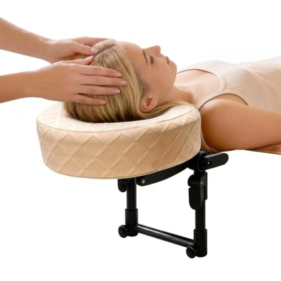

Massage Headrest for Bed, Adjustable Face Cradle, Under-Mattress Home Design, Fits 6" 17" Mattresses, Adjustable Height and 270