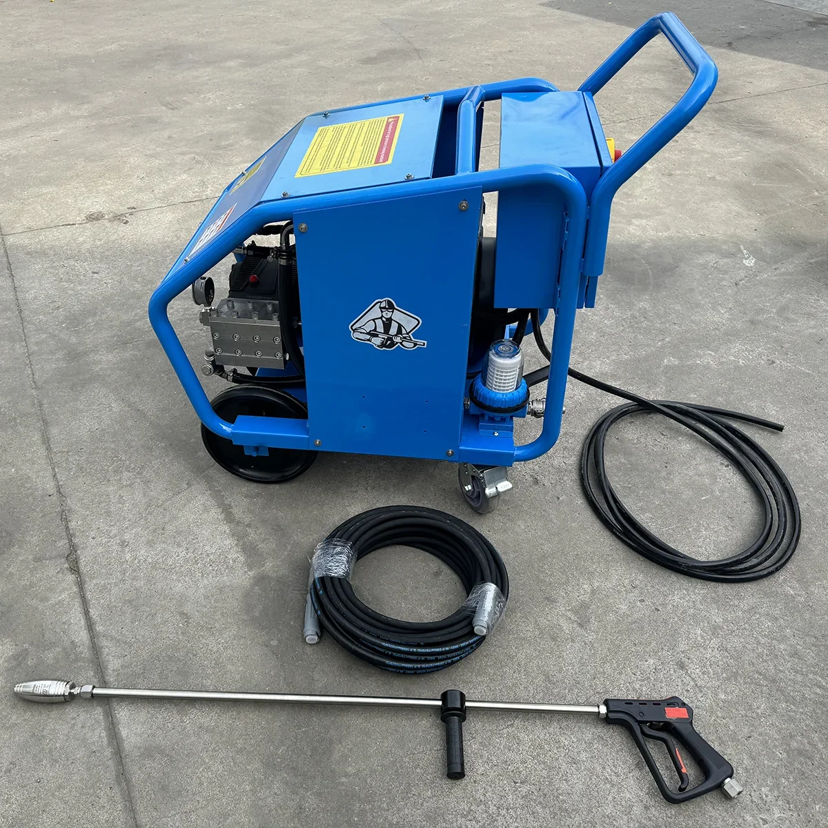 15KW 7250Psi 500Bar 16LPM Commercial Buildings Washing and Cleaning Industrial High Pressure Washer  Remove Rust Deburring - view 6