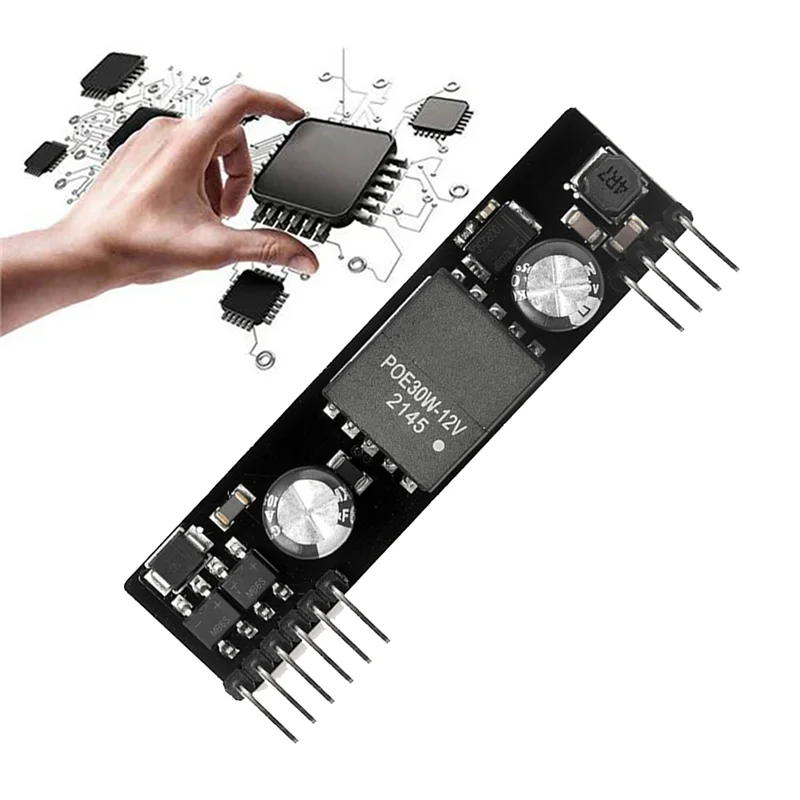 Модуль POE PM1202, 12 В, 2 А, Встроенный изолированный контакт, поддерживает модуль POE 100M, 1000M