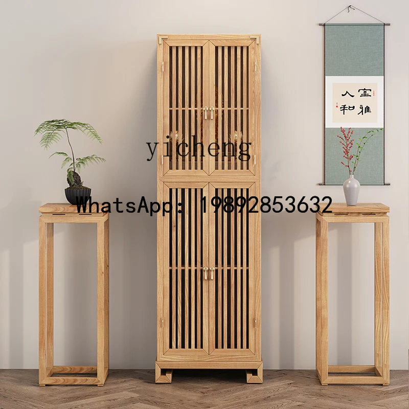 Standing Buddha Cabinet Buddha Altar Home Use God of Wealth Offering Position