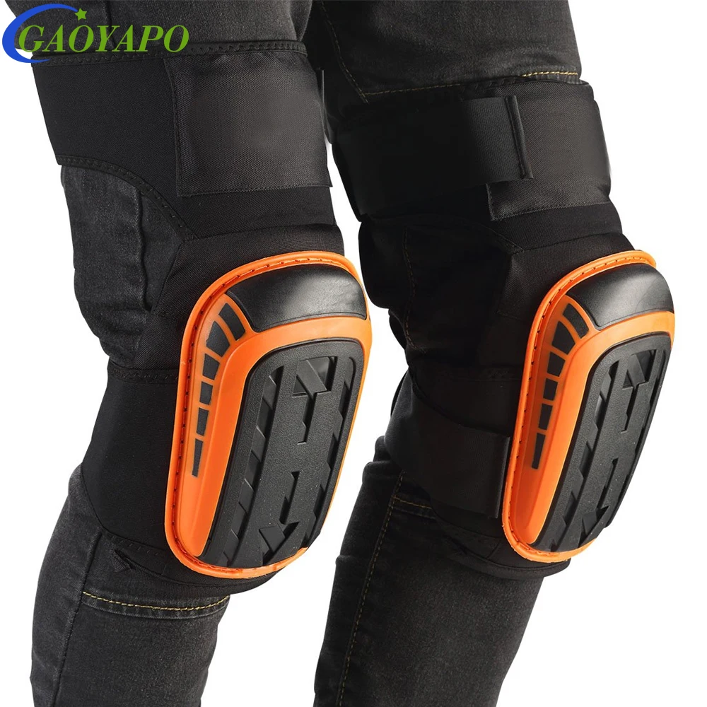 1Pair  Adjustable Knee Pads for Construction Work,Men Women Gel Knee Pads Gardening Heavy Duty Gel Knee Pads Thick Foam Strong