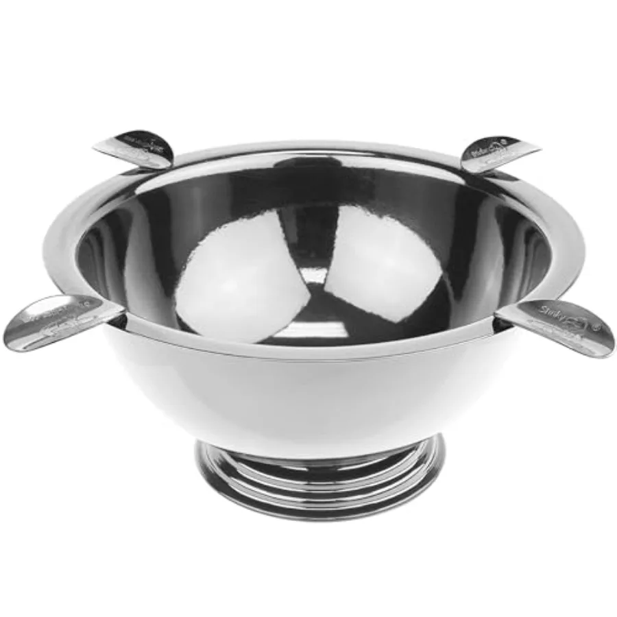 

Original Ashtray - Windproof Stainl Steel Design with 4 Stirrups, Deep Bowl for Indoor Outdoor Use, Heat Resistant Easy to Clea