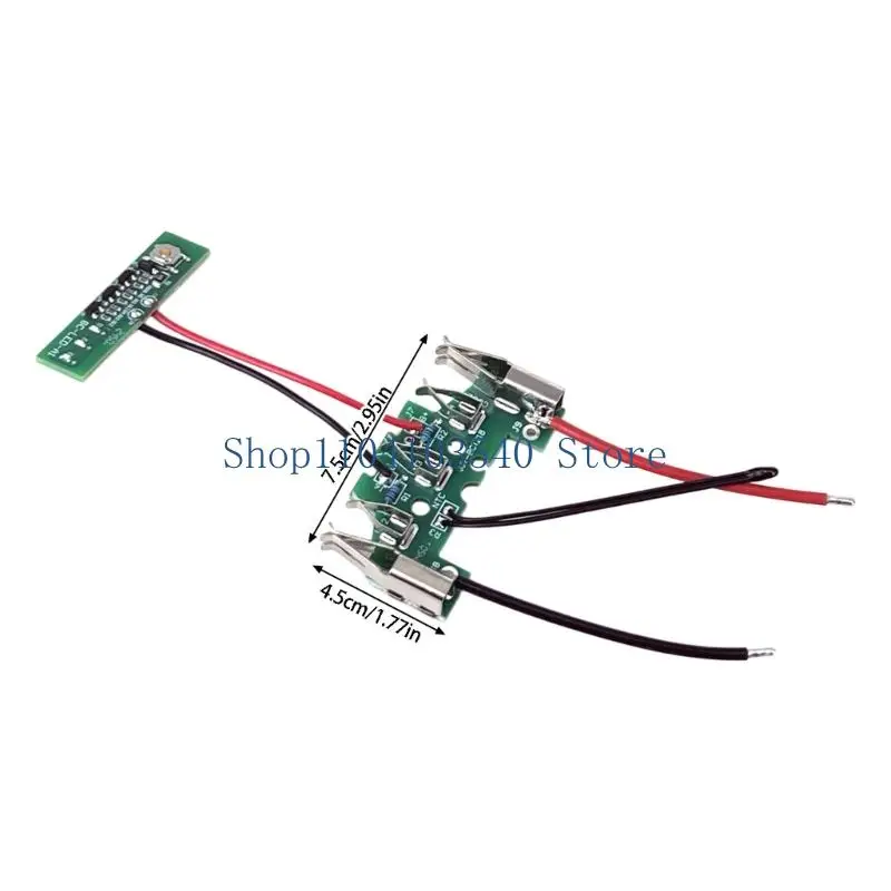 02DC BAT610 Green Pack Repair Board for 18V 14V Service Work, 7.5 x 4.5 Circuit Board with Wire Set, Metal End Design and