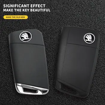 11mm 14mm emblém na klíče od auta kovová samolepka s logem pro Škoda Octavia Rapid Kodiaq Karoq Fabia Kamiq Superb Derivative Vision 10 nejlepší prodej Samolepka s logem Škoda Key - №3