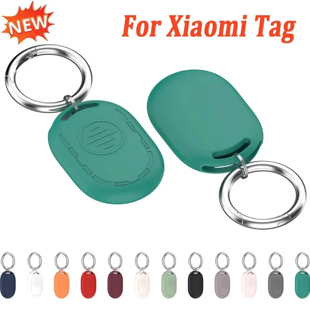 Silicone Protective Case Keychain Anti-lost Tracker Cover Anti-Scratch Locator Holder Shell for Xiaomi Tag Tracker Accessories