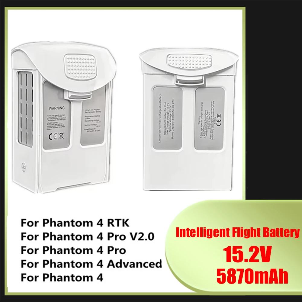 Drone Battery for Phantom 4 Pro/4 For Phantom 4 Advanced 15.2V 5870mAh High Energy Intelligent Spare Flight LiPo 4S Battery