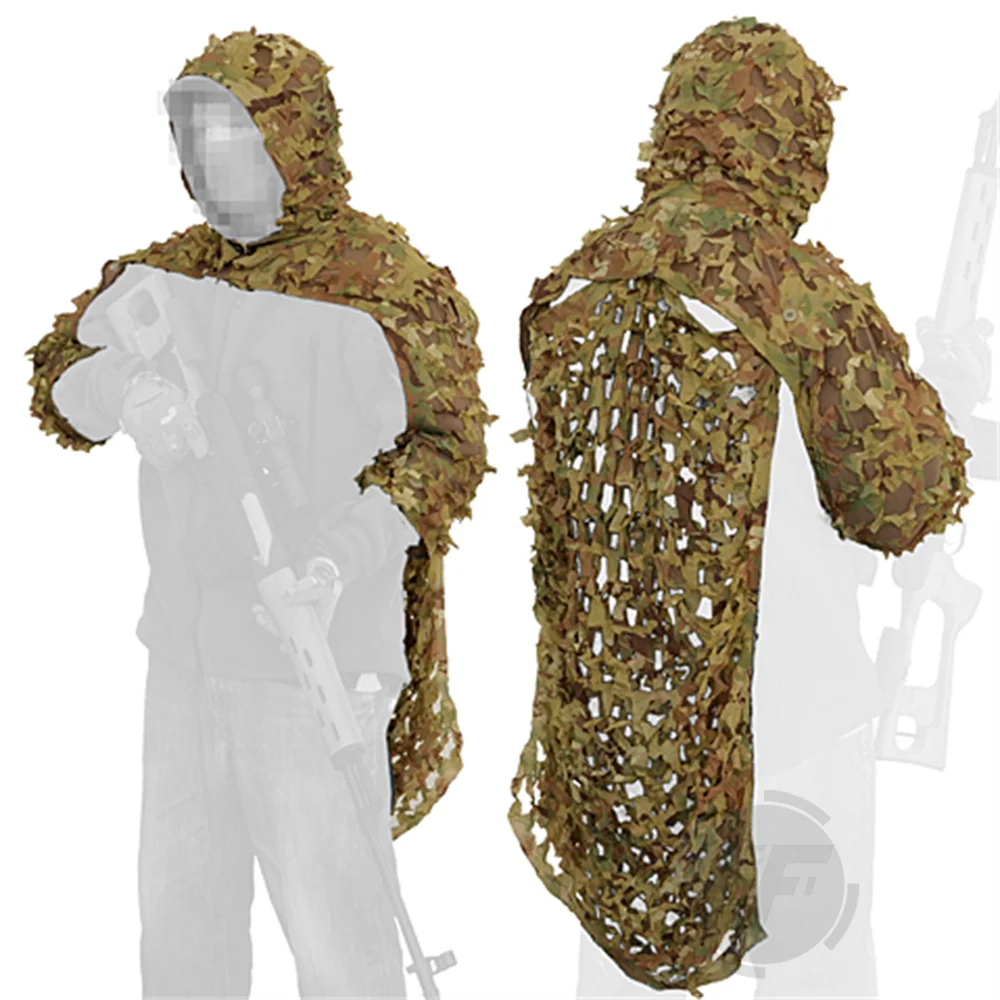 

Emersongear Lightweight Assault Ghillie Suit Concealment Sniper Coat Poncho Emerson Tactical Military Airsoft Hunting Multicam