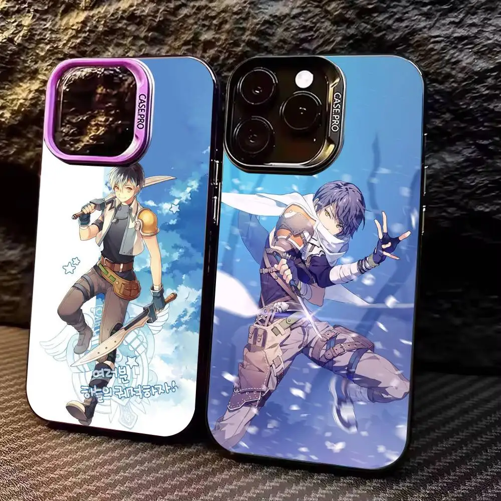 

Joshua Bright -Sora no Kiseki Phone Case Gradient Silver Case For iPhone 17,16,15,14,12,13,11 Plus,Pro Max,XS