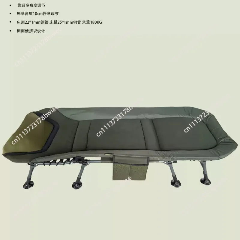 Adjustable Height European Folding Bed Large Size For Home Rest Outdoor Use