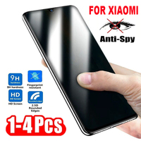 1-4PCS Anti-spy Tempered Glass for Xiaomi Mi 9 10 11 Lite 5G NE Screen Protectors for Xiaomi Mi 9 Pro CC9 Privacy Glass Films