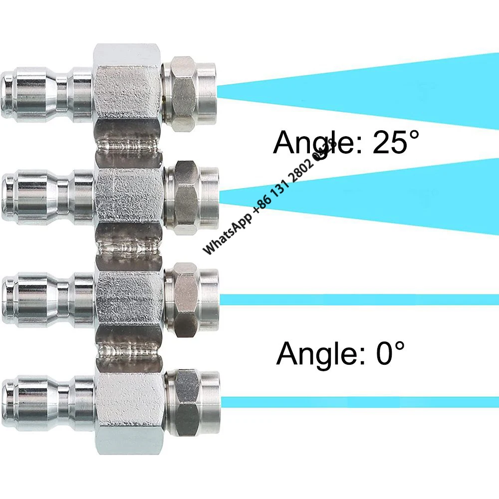 1/4'' NPT 0 Degree/25 Degree Pressure Washer Tip Nozzle,Stainless Steel Quick Connect 4 way  nozzle