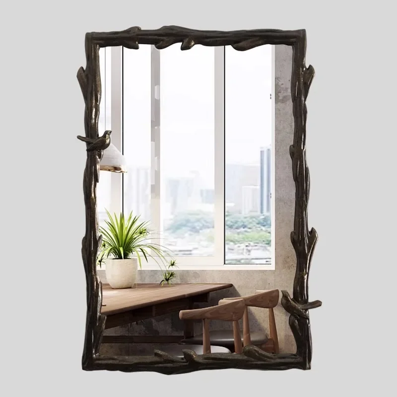 Room Decorative Mirrors Wall Korean House Decorative Mirrors Aesthetic Bathroom Vintage Home Espejos Salon Decoration YN50DM