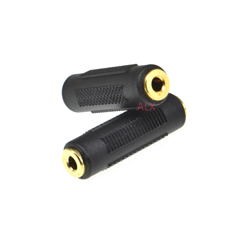 2pcs Gold Plated 3.5 Mm Female To 3.5mm Female Jack Stereo Coupler Adapter Connector